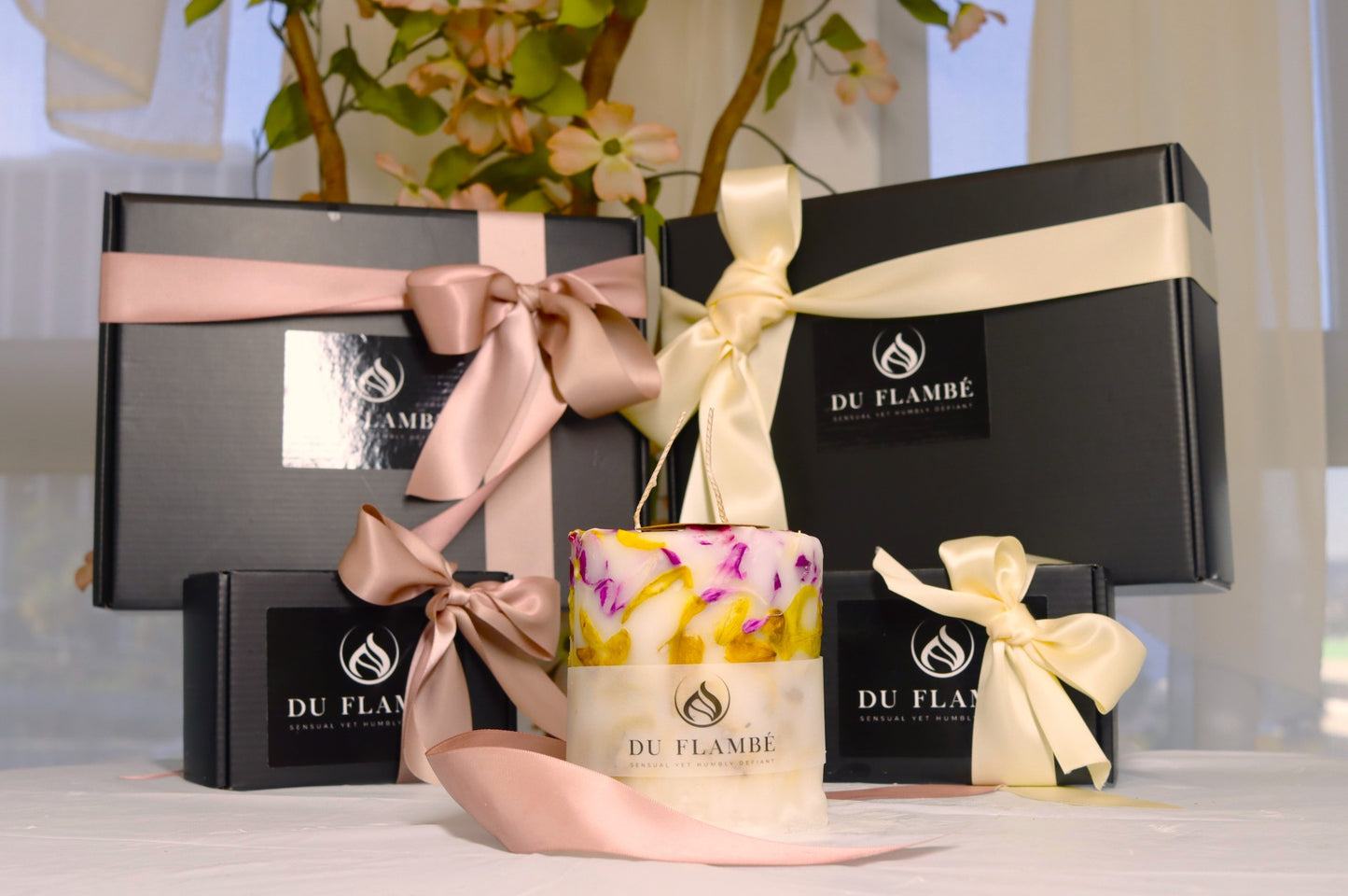 Above All Else Fragrance Candle 5 Piece Set - Live Roses, Orchids and Freesia Florals